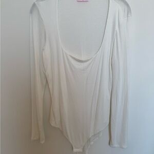 Pink Lily Classic Cream Long Sleeve Bodysuit